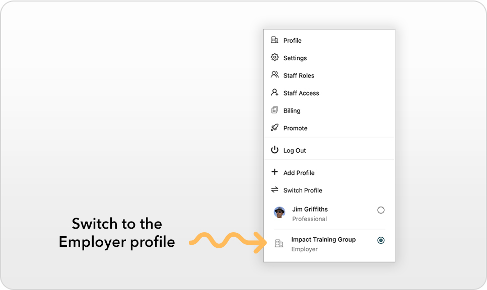 Choose Employer Profile